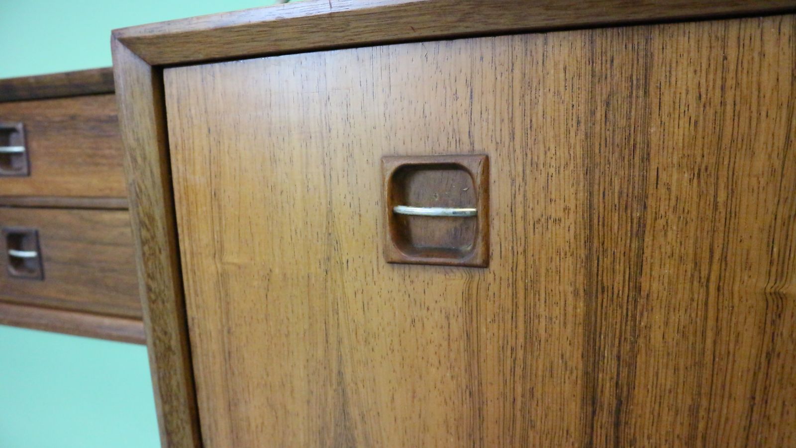 photo vinterior Teak Modular Mid Century Modern Wall Unit By Louis Van Teeffelen For Wébé, 1960s