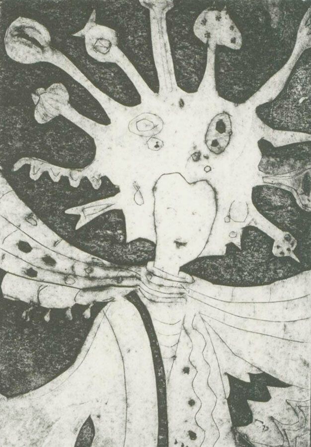 Patricia Johnstone (1944 2023)   Contemporary Etching, Modern Day Queen II