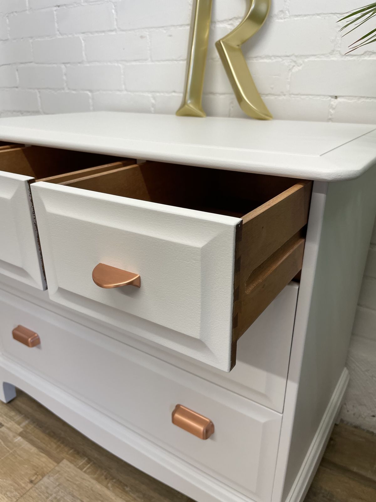 Stag Minstrel 3 Over 2 Chest Of Drawers Painted White photo for sale