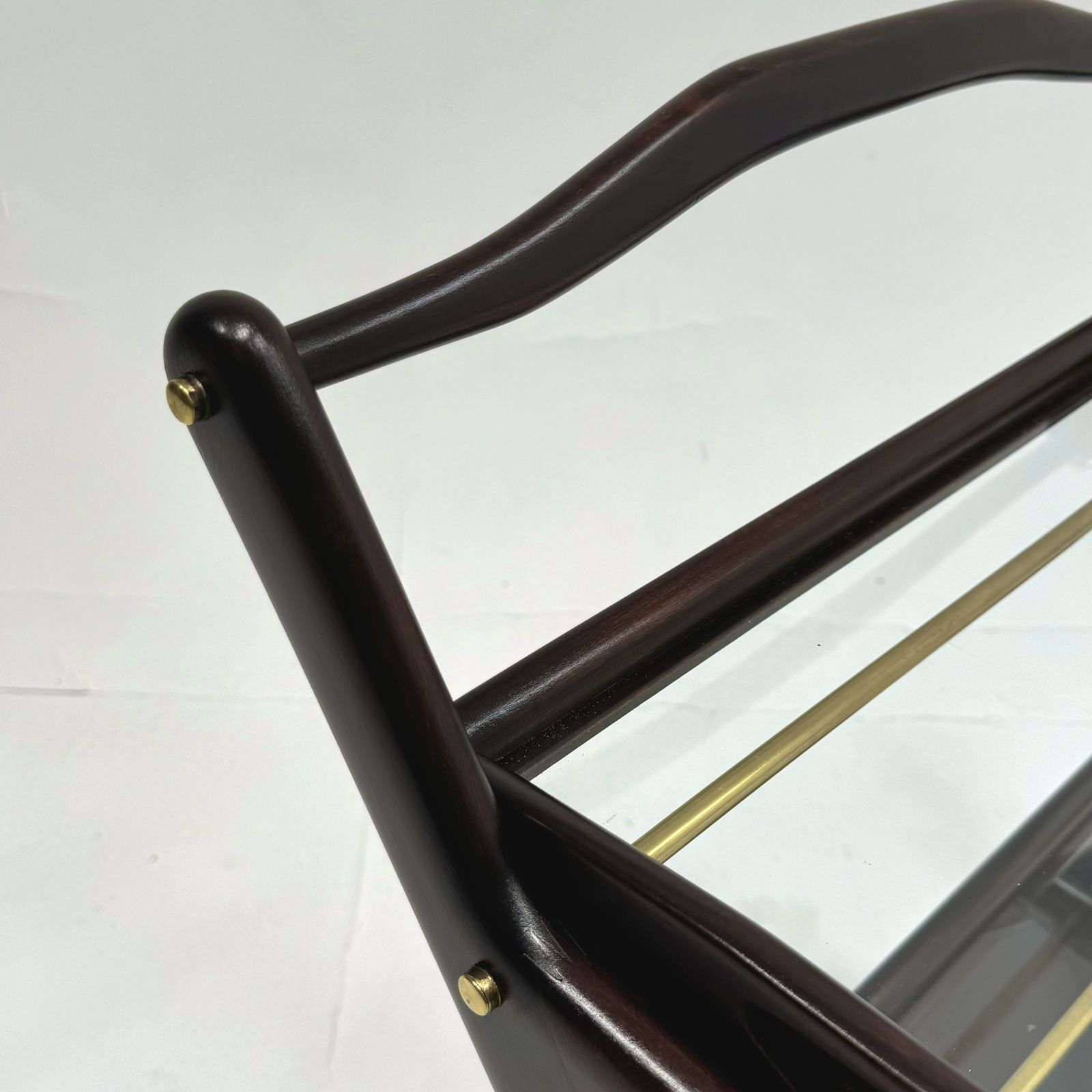 1950s Italian Cesare Lacca Mahgany Bar Cart photo furniture