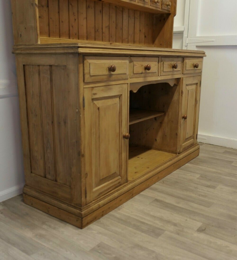 Genuine Farmhouse Country Kitchen Pine Dresser photo for sale