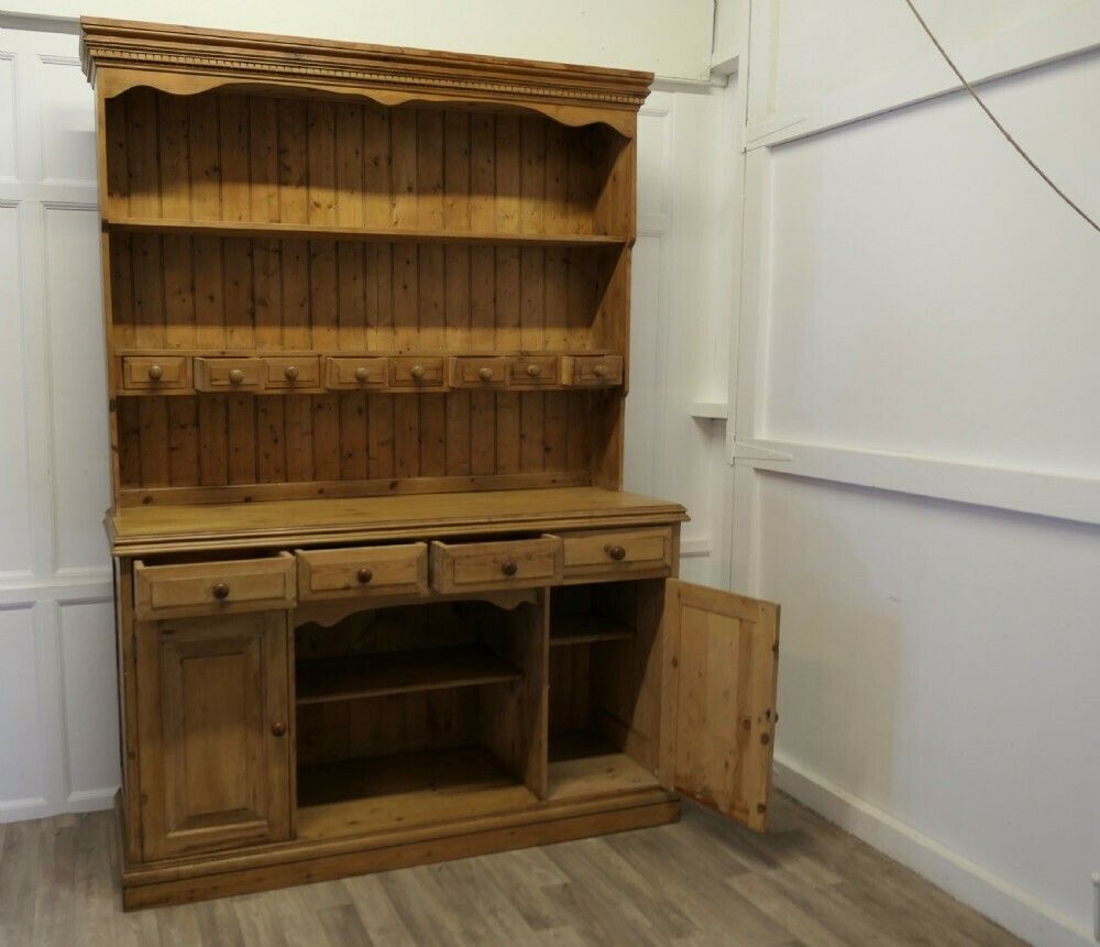 Genuine Farmhouse Country Kitchen Pine Dresser photo vintage