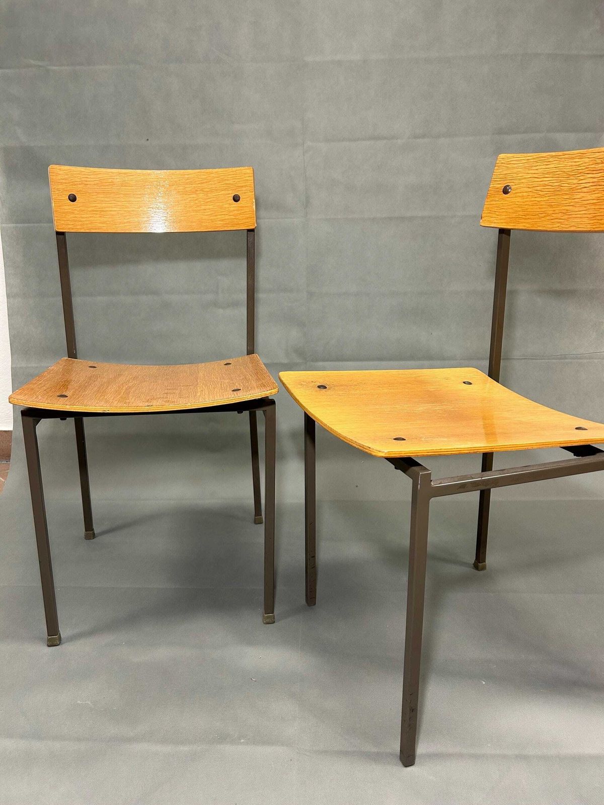 1 Of 8 Vintage Industrial Wood Dining Chairs/Stol Kamnik Designed By Branko Ursic /Vintage School Chair/Office Chair /Industrial Chair 1970s photo buy