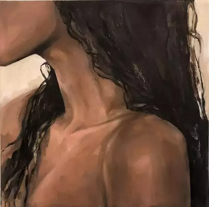 Meryem Tayganskaya, Nude Painting, Oil On Canvas, 21st Century