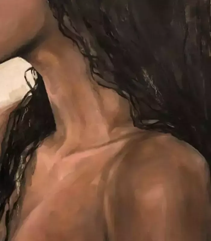 Meryem Tayganskaya, Nude Painting, Oil On Canvas, 21st Century photo for sale