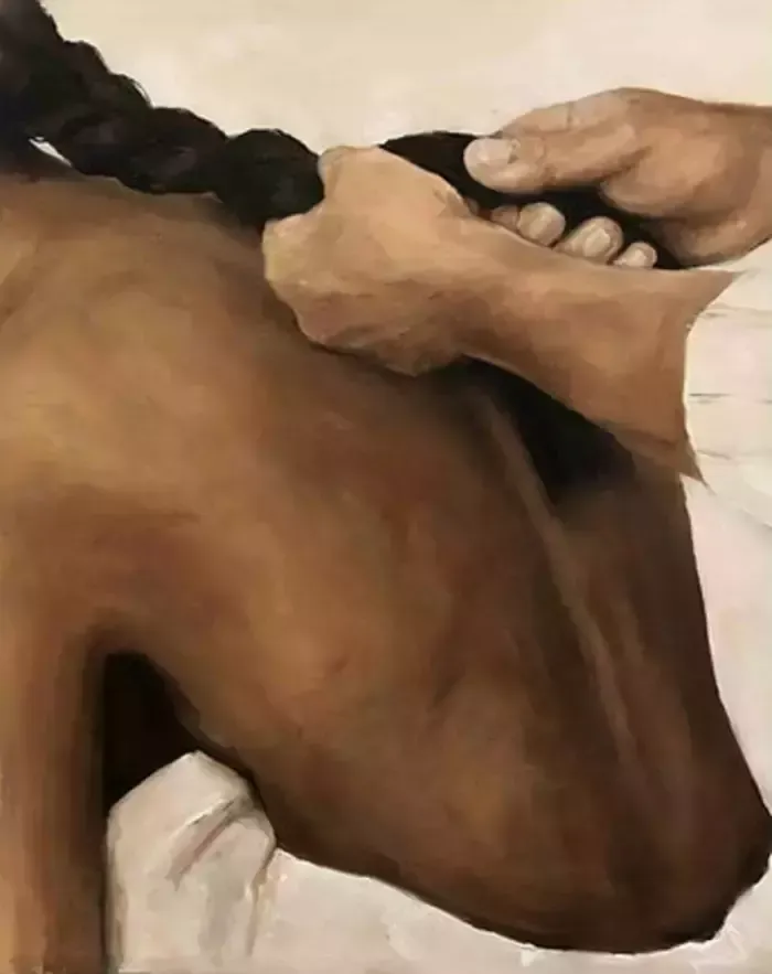 Meryem Tayganskaya, Nude Painting, Oil On Canvas, 21st Century