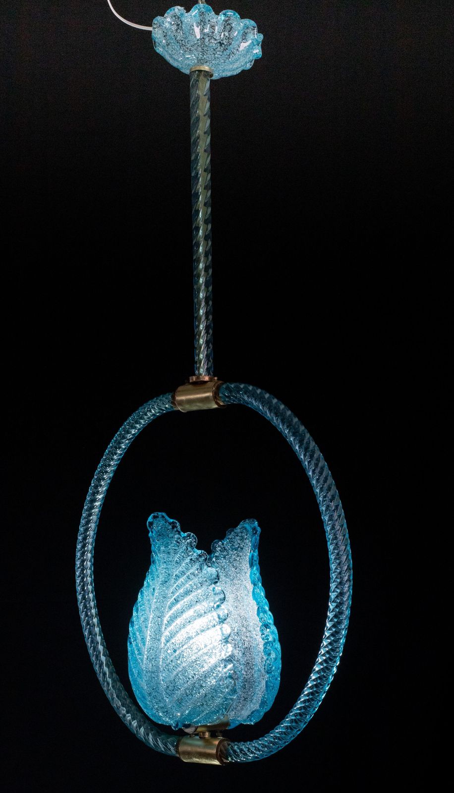 Blu Jewel Murano Glass Chandelier By Barovier E Toso, 1950s photo furniture
