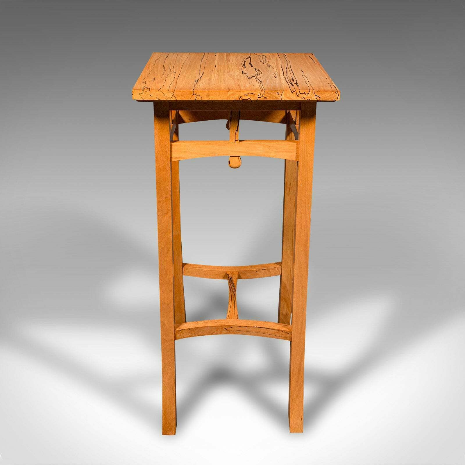 Contemporary Jardiniere Stand, English, Beech, Side Table, Cotswold School Taste photo for sale