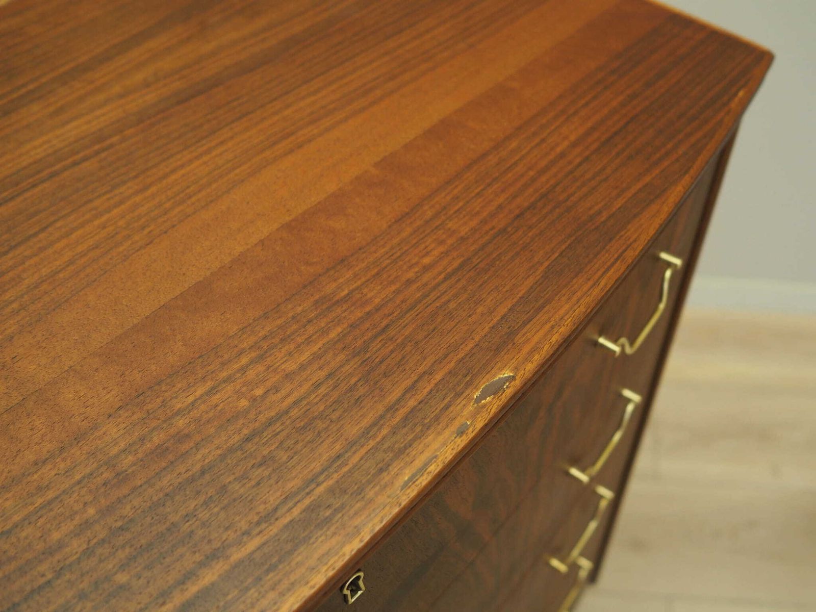 Walnut Chest Of Drawers, Danish Design, 1970s, Production: Denmark photo vintage