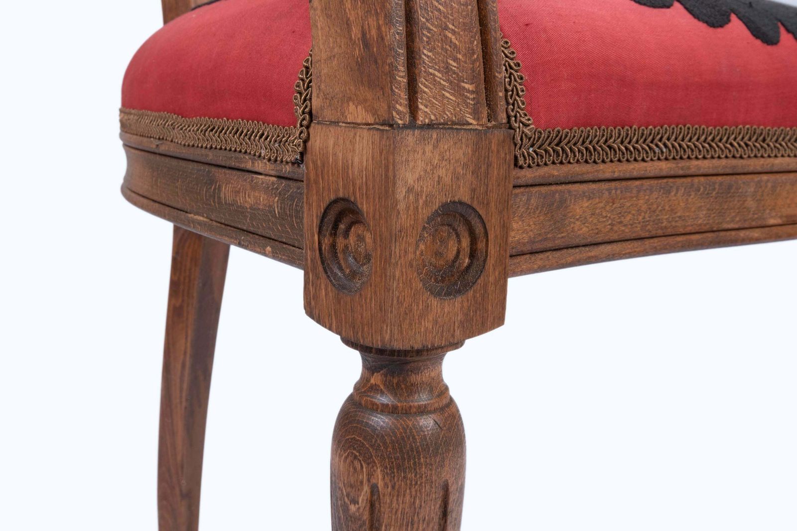 The Bohemian Chair, Suzani Embroidery Armchair With Bergere Style photo vintage