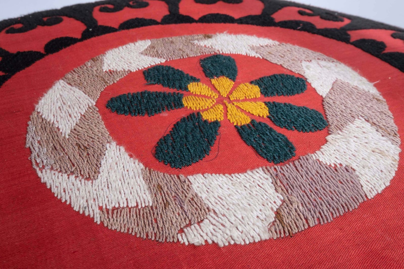Furniture The Bohemian Chair, Suzani Embroidery Armchair With Bergere Style photo