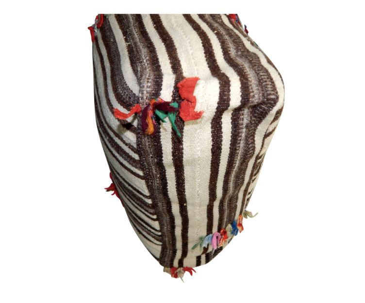 Turkish Kilim Floor Pillow, 21st Century photo Textiles