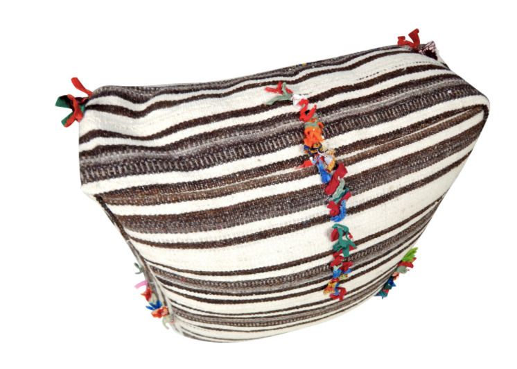 Turkish Kilim Floor Pillow, 21st Century photo 263.0