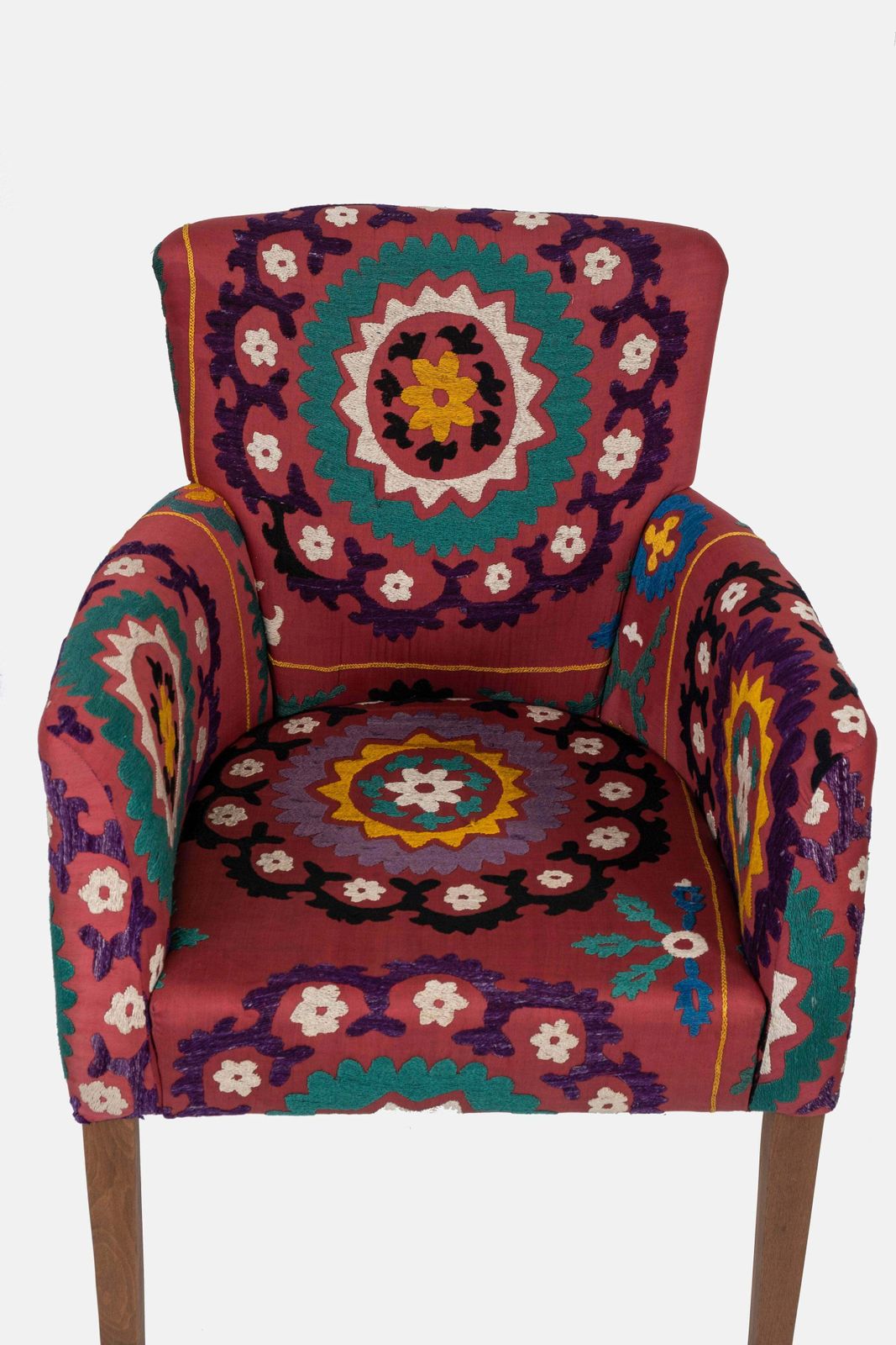 Set Of 6 Suzani Chair   Traditional Bergere photo furniture