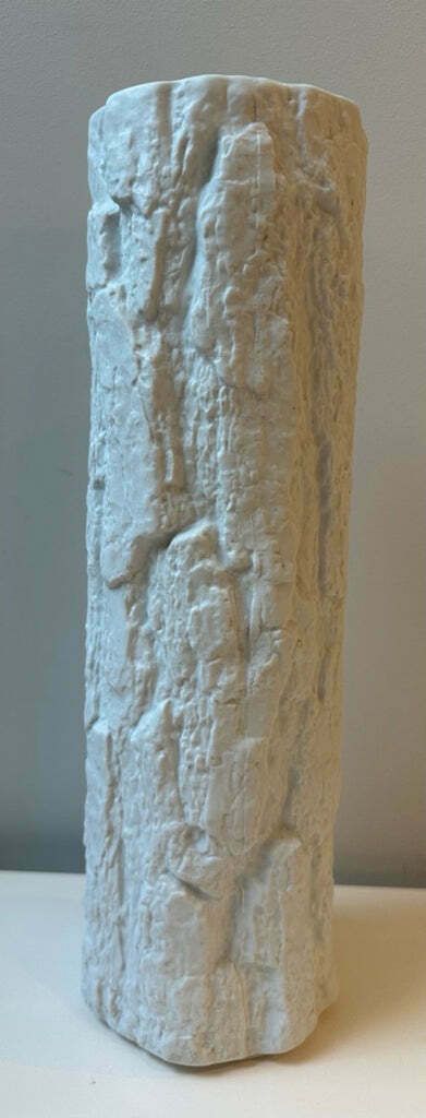 1970s Bisque Bark Bareuther Bavarian Porcelain Vase photo for sale
