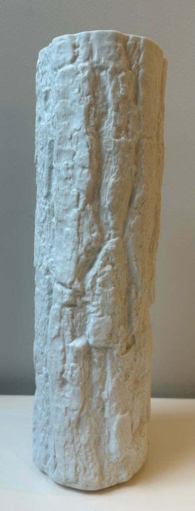 1970s Bisque Bark Bareuther Bavarian Porcelain Vase photo vintage