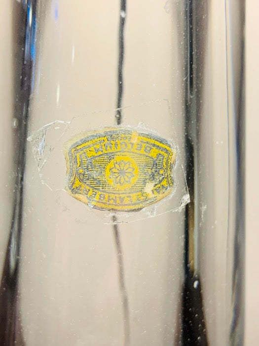 1970s Belgium Val Saint Lambert Clear Crystal Glass Table Lamp photo Lighting