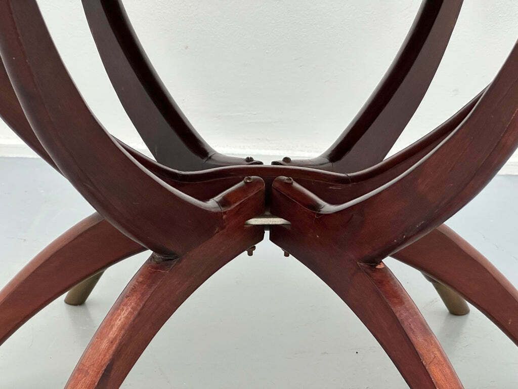 650.0 1960s Hong Kong Spider Leg Foldable Coffee Or Tea Service Side Or Coffee Table photo