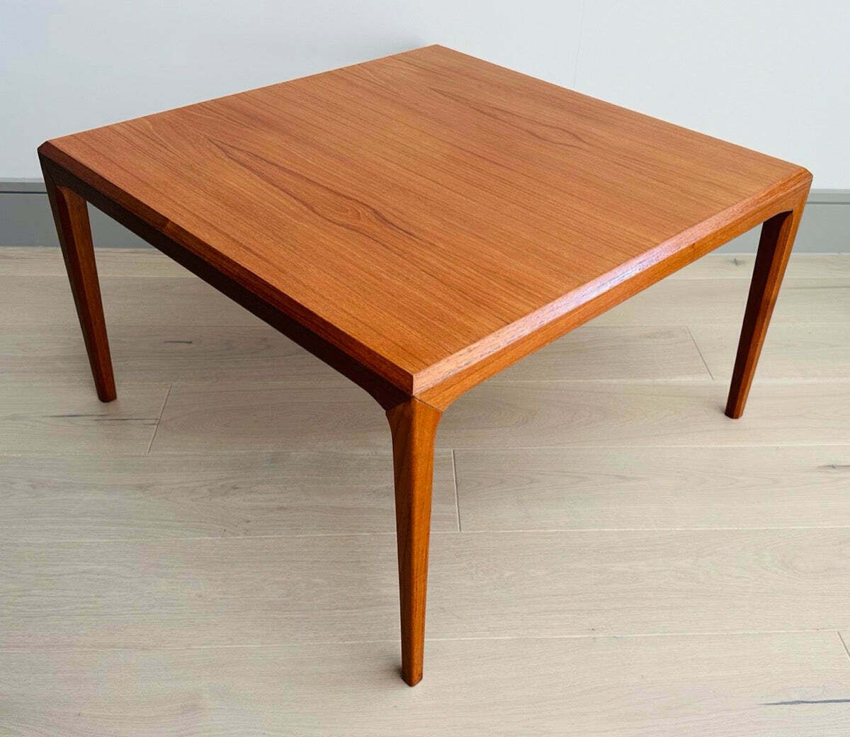 1960s Danish Silkeborg Square Teak Coffee Table photo furniture