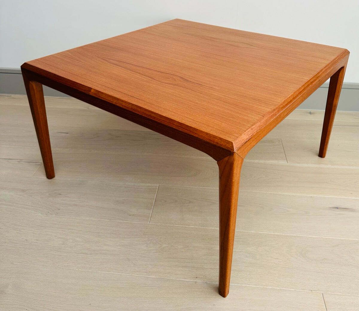 1960s Danish Silkeborg Square Teak Coffee Table photo Furniture