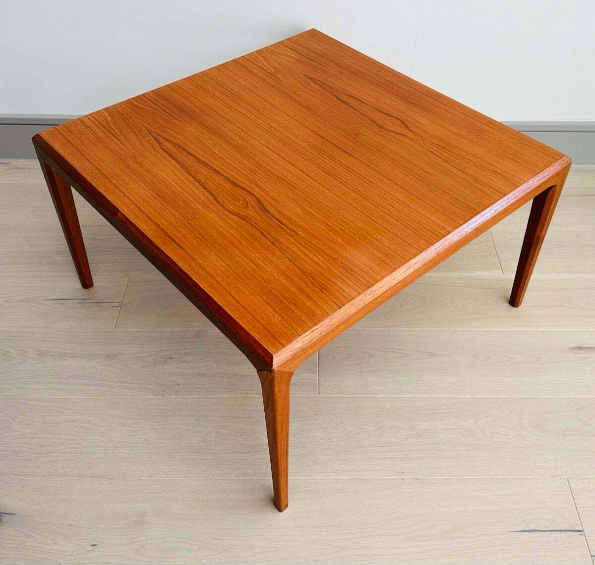 photo furniture 1960s Danish Silkeborg Square Teak Coffee Table