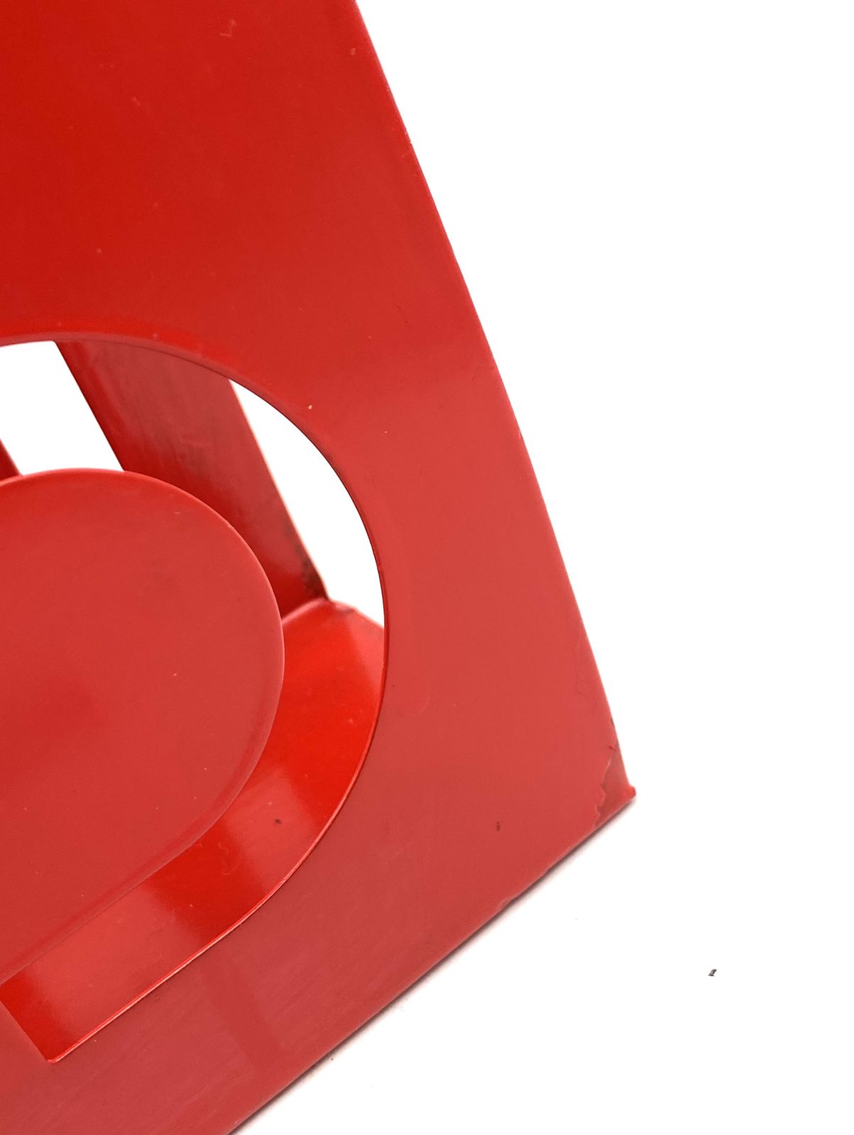 photo vinterior Space Age Red Magazine Rack, France 1970s