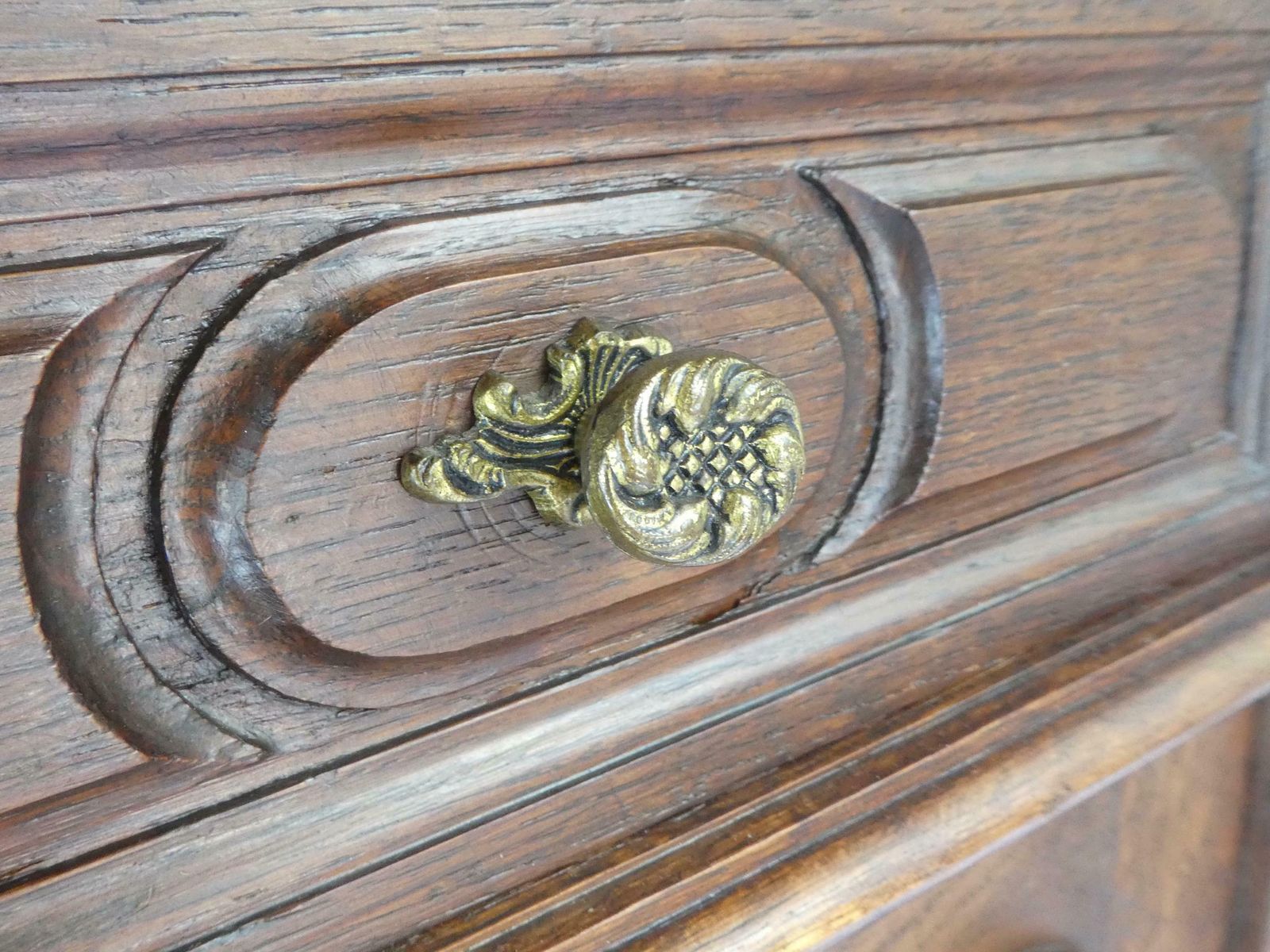 Antique French Louis XV Wooden Side Table With Marble, Walnut Carved Tall Chest, Beside Table, Entryway Furniture photo buy
