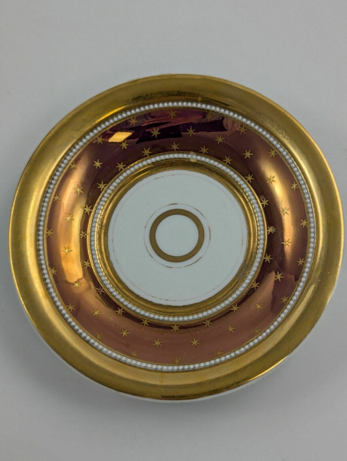 photo for sale Antique Kpm Berlin, Germany, Porcelain Hand Painted Cup & Saucer, C. 1800