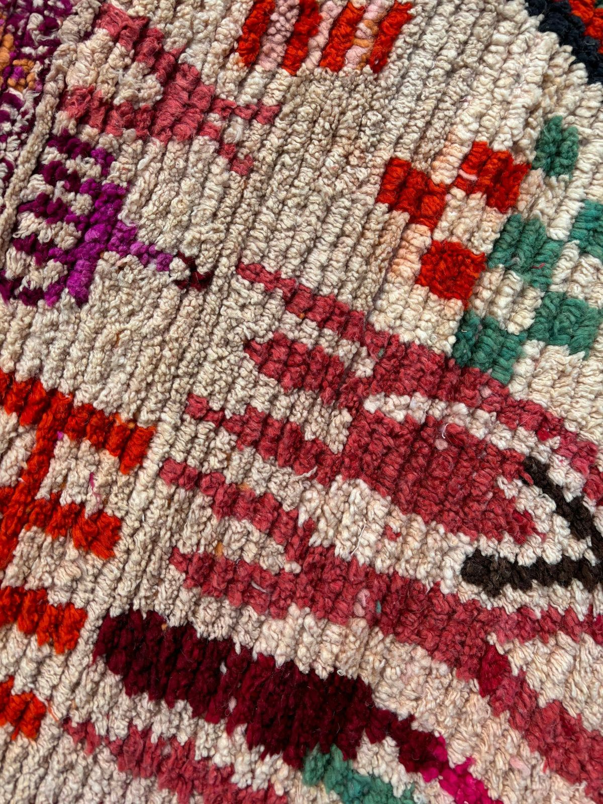 Moroccan Wool Rug 180x260 Cm, Berber Hand Made Carpet, Beni Ourain Moroccan Rug, Living Interior Rug, Modern Rug photo buy