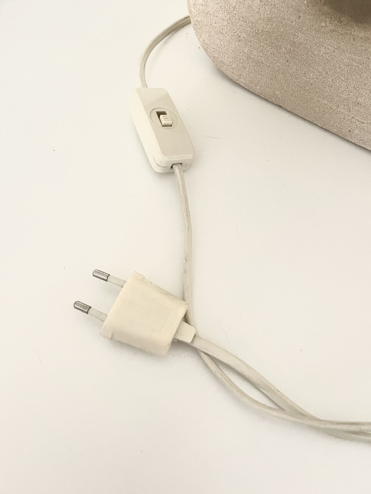 photo furniture Desk Lamp From The 1960's In Sandstone And Beige Coloured Fabric