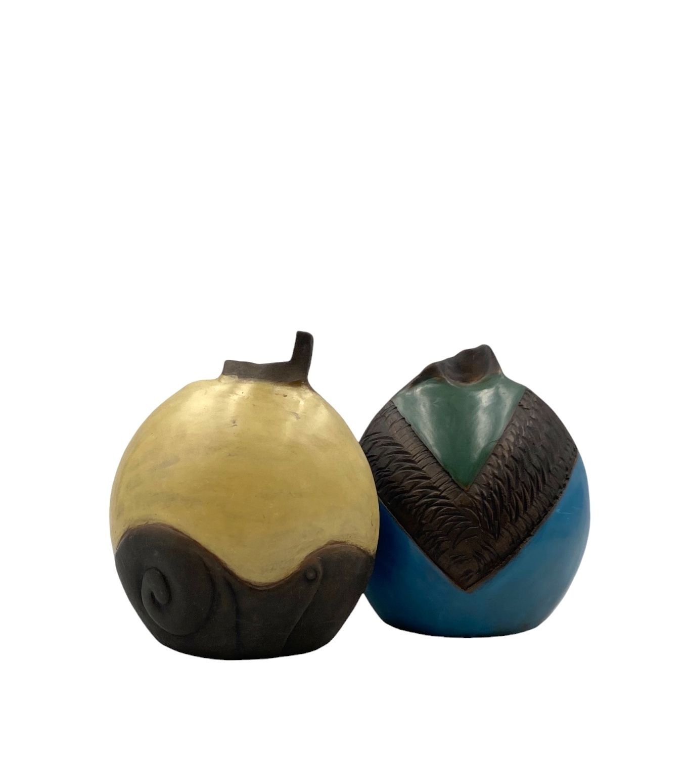 Wilmer W Ramirez, Set Of 2 Earthenware Vase, South America 1990s photo buy