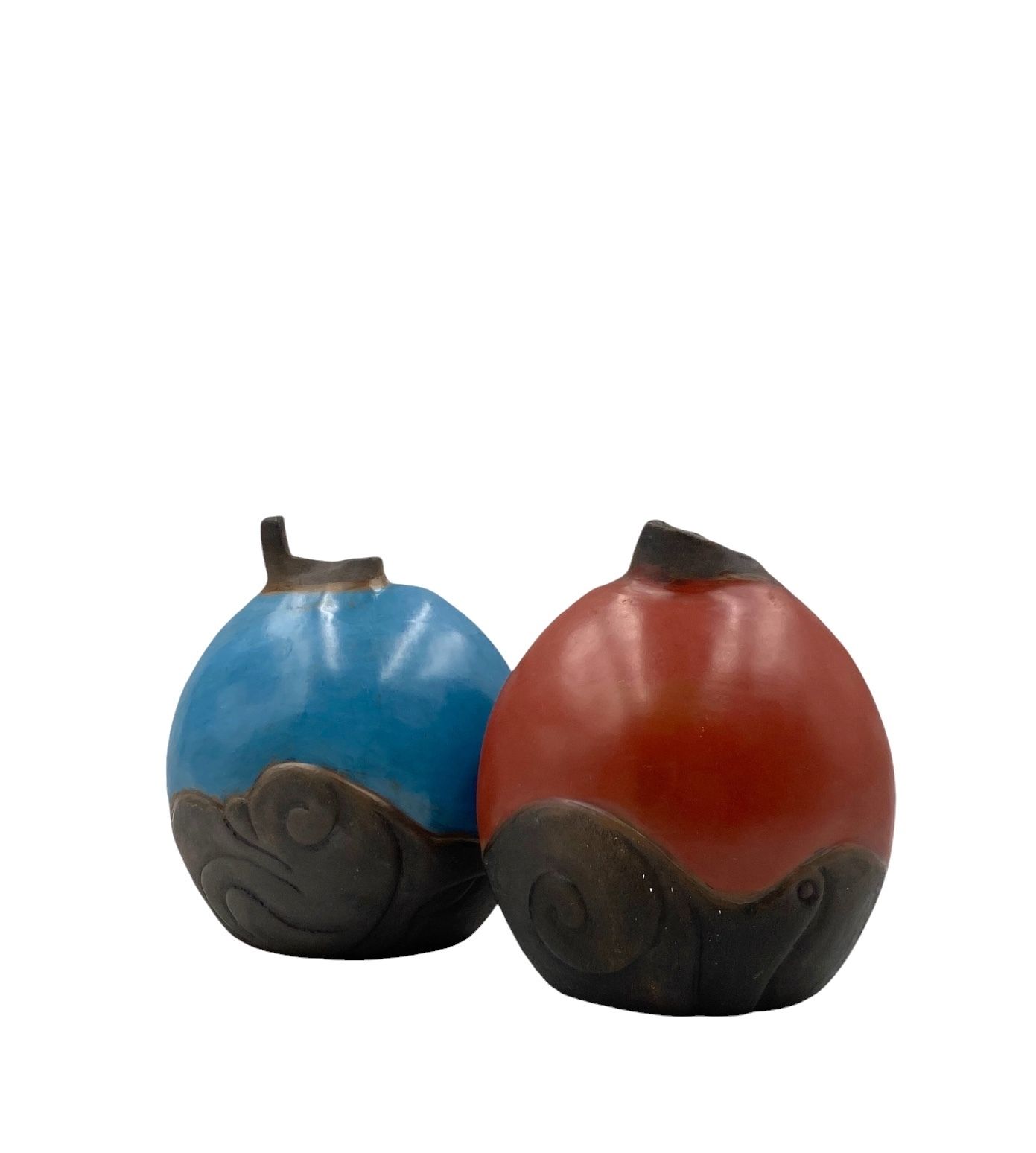 photo for sale Wilmer W Ramirez, Set Of 2 Earthenware Vase, South America 1990s