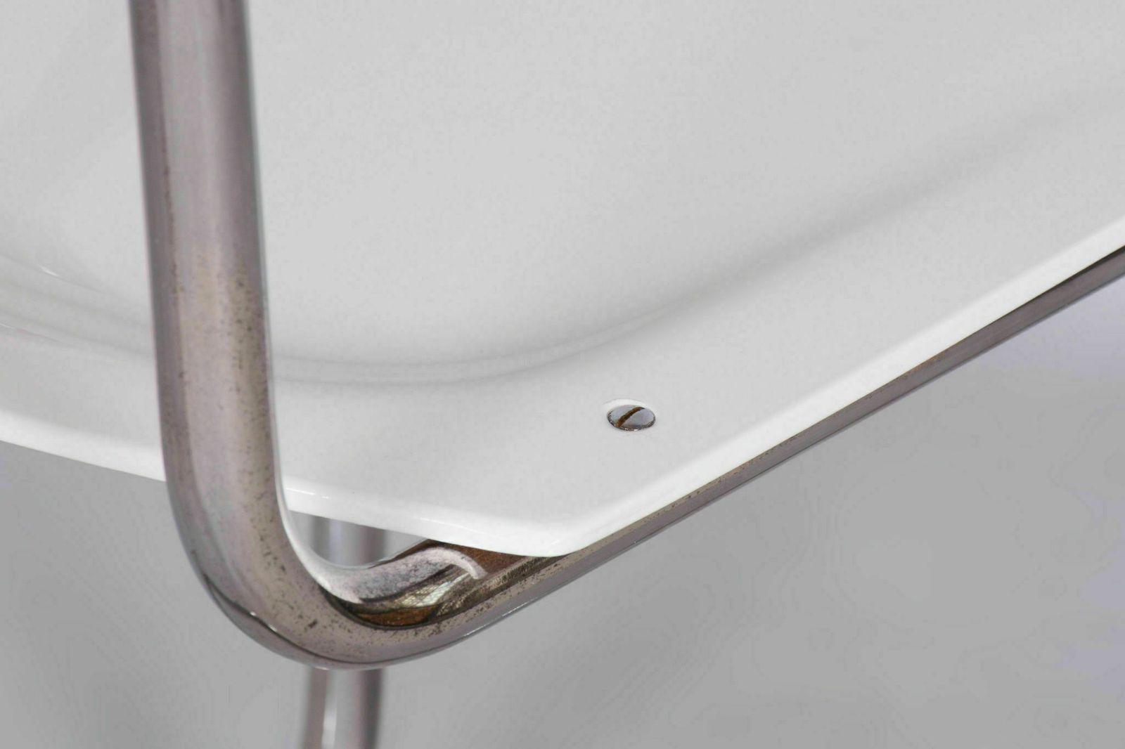 Restored Bauhaus Pair Of Chairs, By Mart Stam, Chrome, Germany, 1930s photo vintage