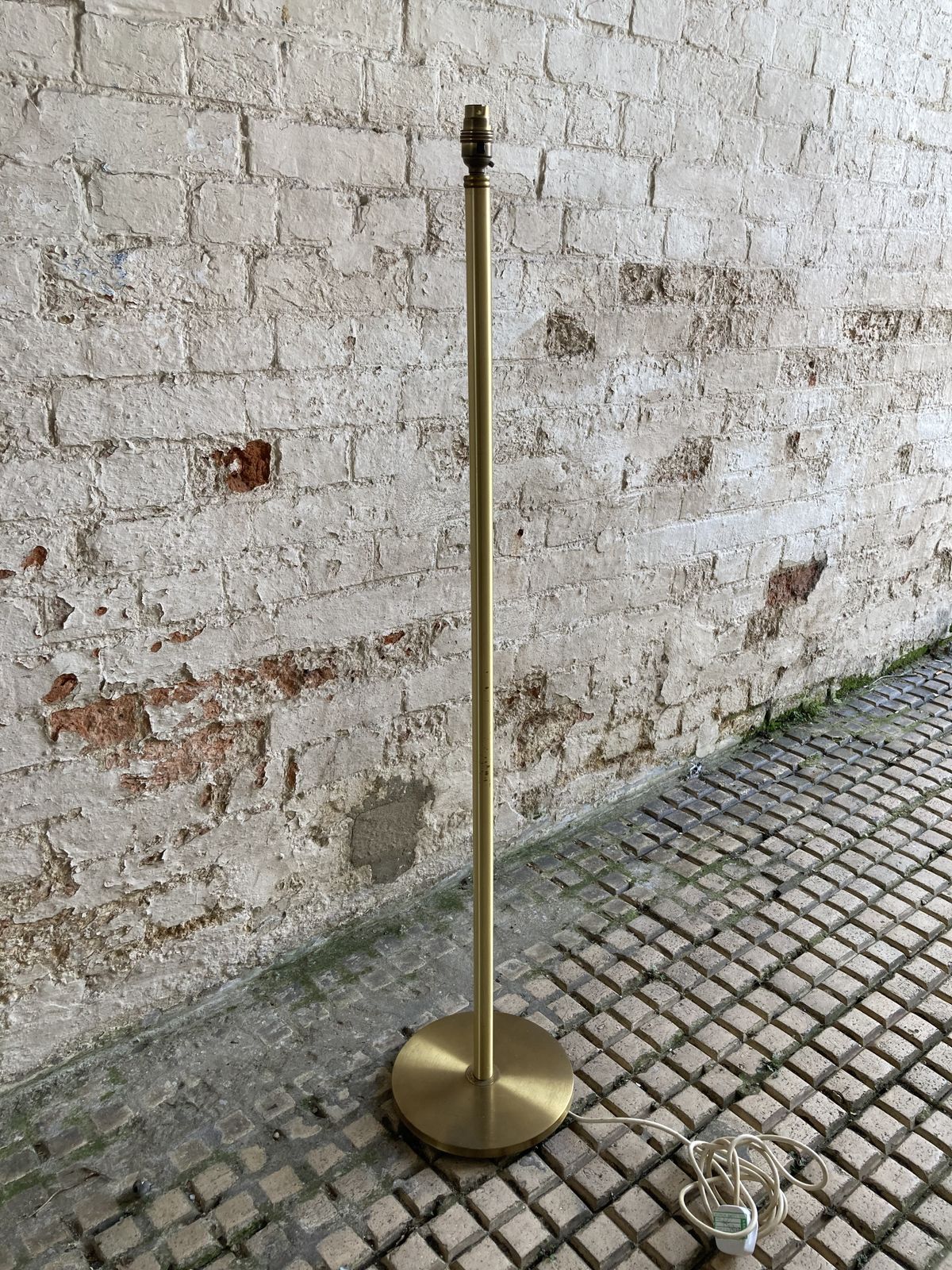 Swedish Mid Century Brass Floor Lamp By M S Belysning