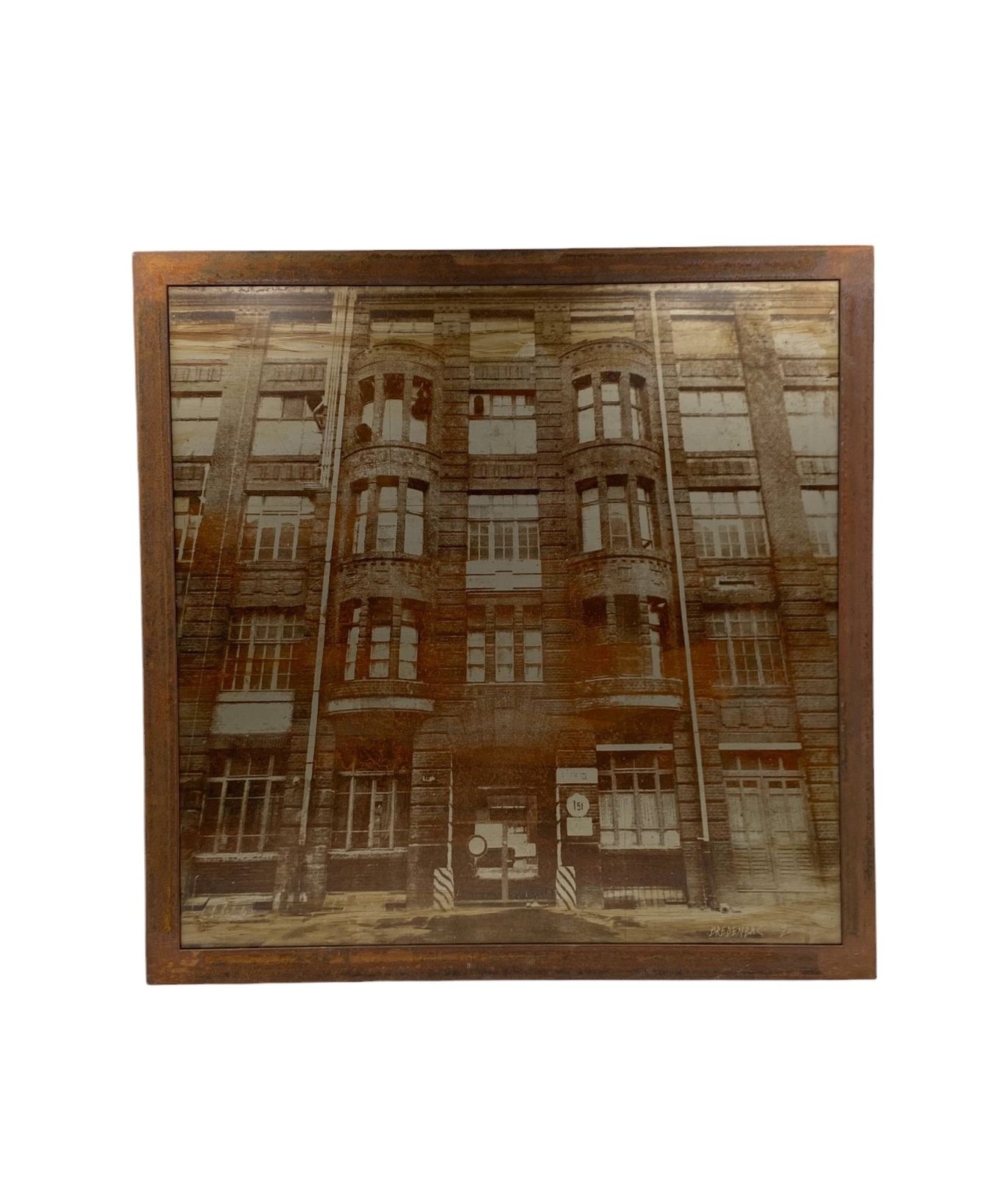 Jean Pascal Bredenbac, Photo On Sheet Metal, Mounted On Panel, France 2000's photo vintage