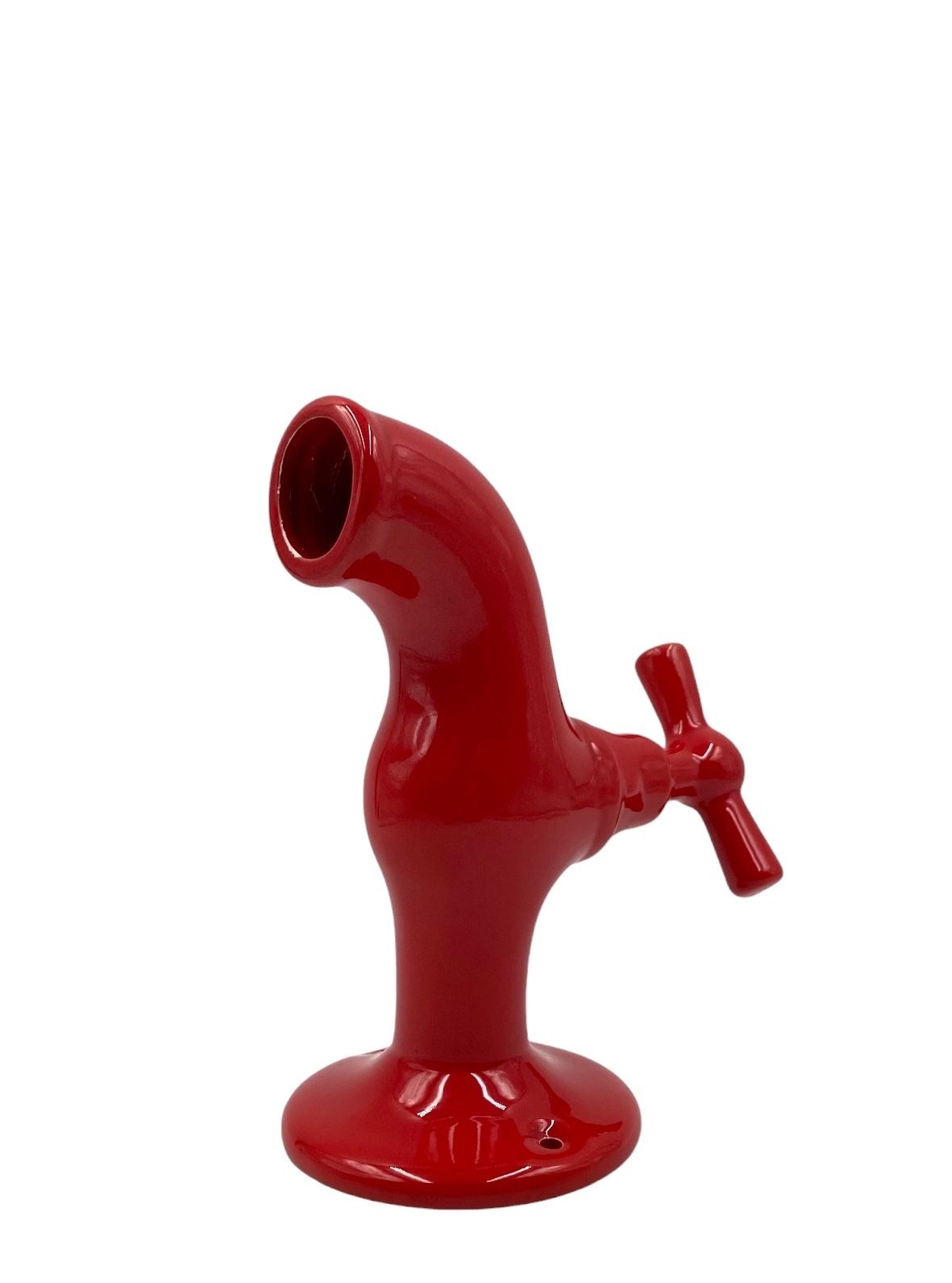 Red Tap Shaped Ceramic, Jc Peiré, France Ca. 1970 photo Art