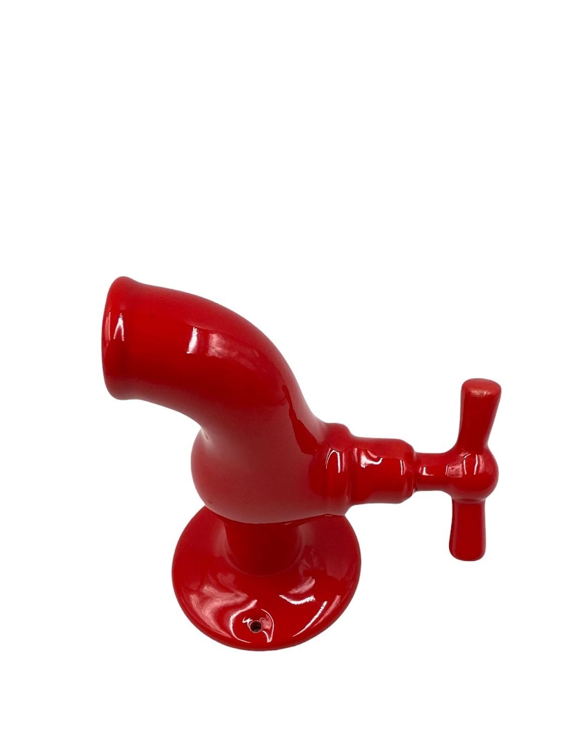 photo vinterior Red Tap Shaped Ceramic, Jc Peiré, France Ca. 1970