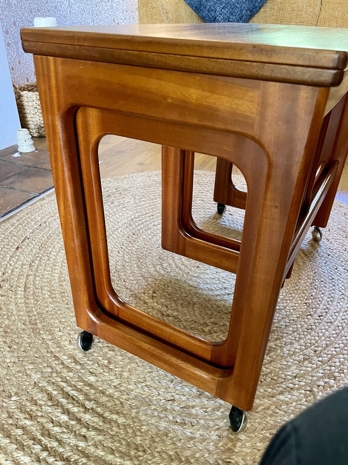 photo buy Stunning Mid Century Modern McIntosh Triform Metamorphic Coffee Table By Tom Robertson