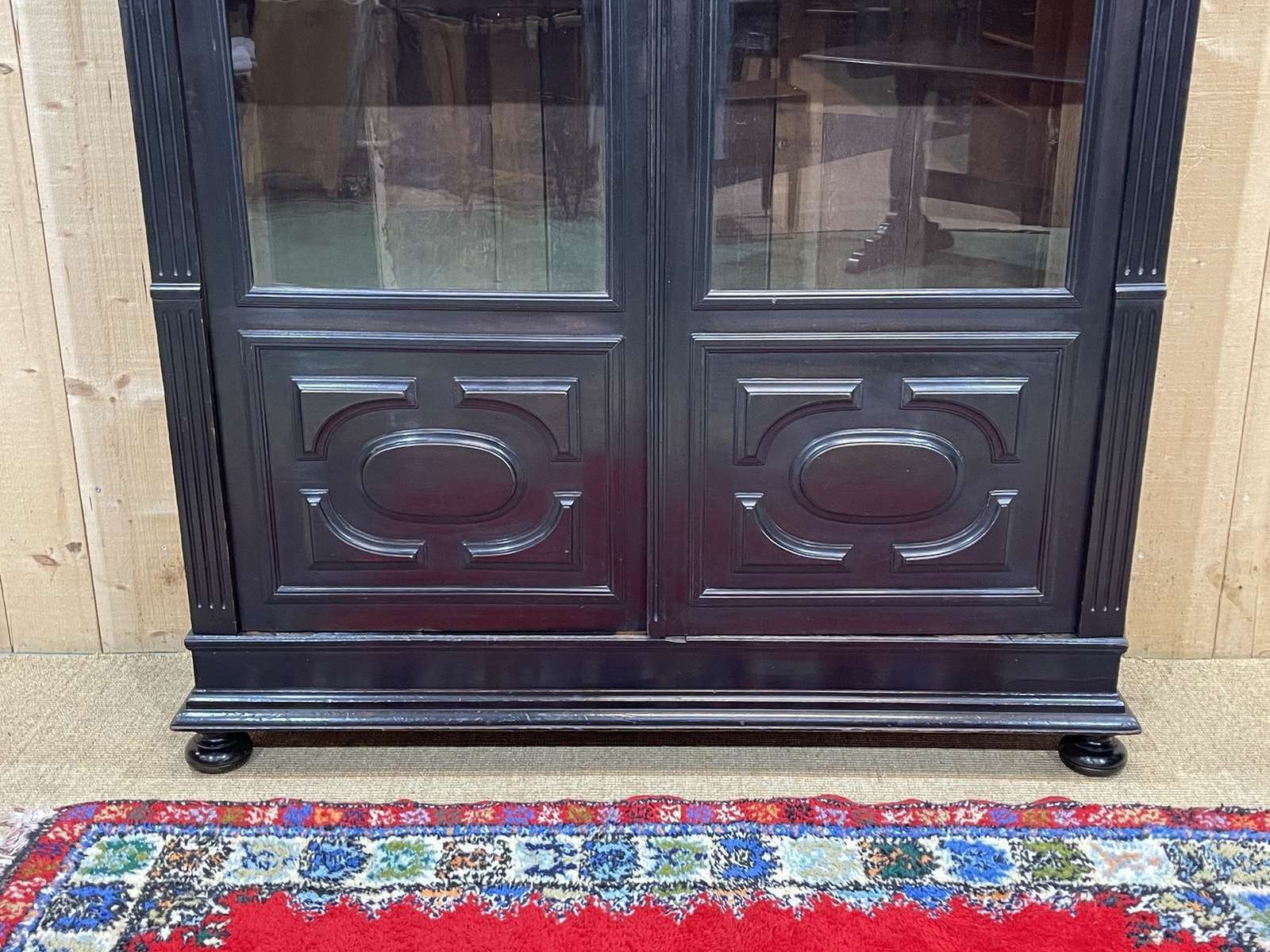 Napoleon III 19th Century Bookcase In Blackened Wood photo 2580.0