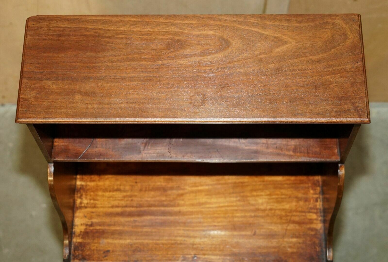 Pair Of Original Antique Regency Circa 1815 Dwarf Open Waterfall Bookcases photo 2950.0