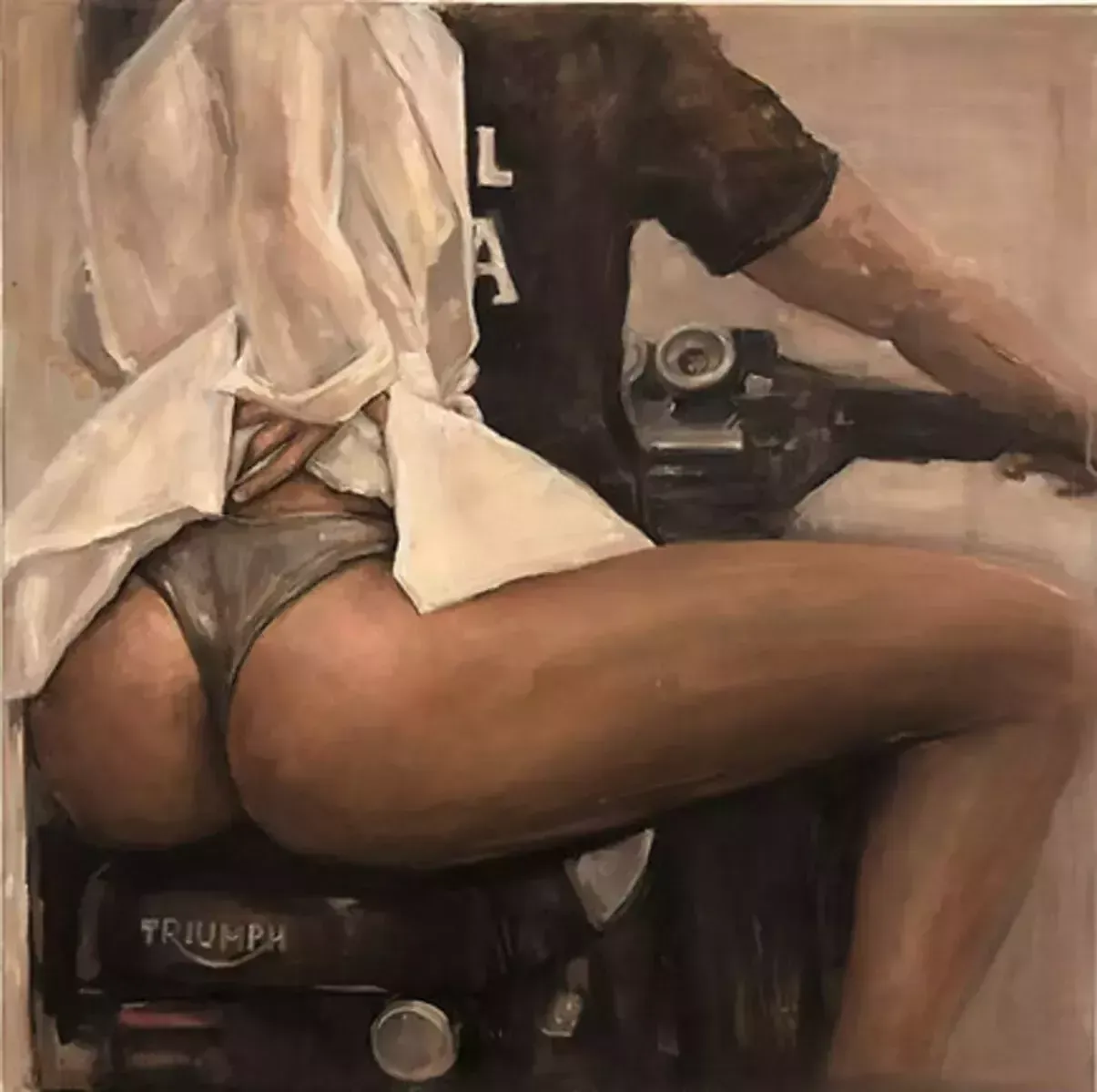 Meryem Tayganskaya, Nude Painting, Oil On Canvas, 21st Century