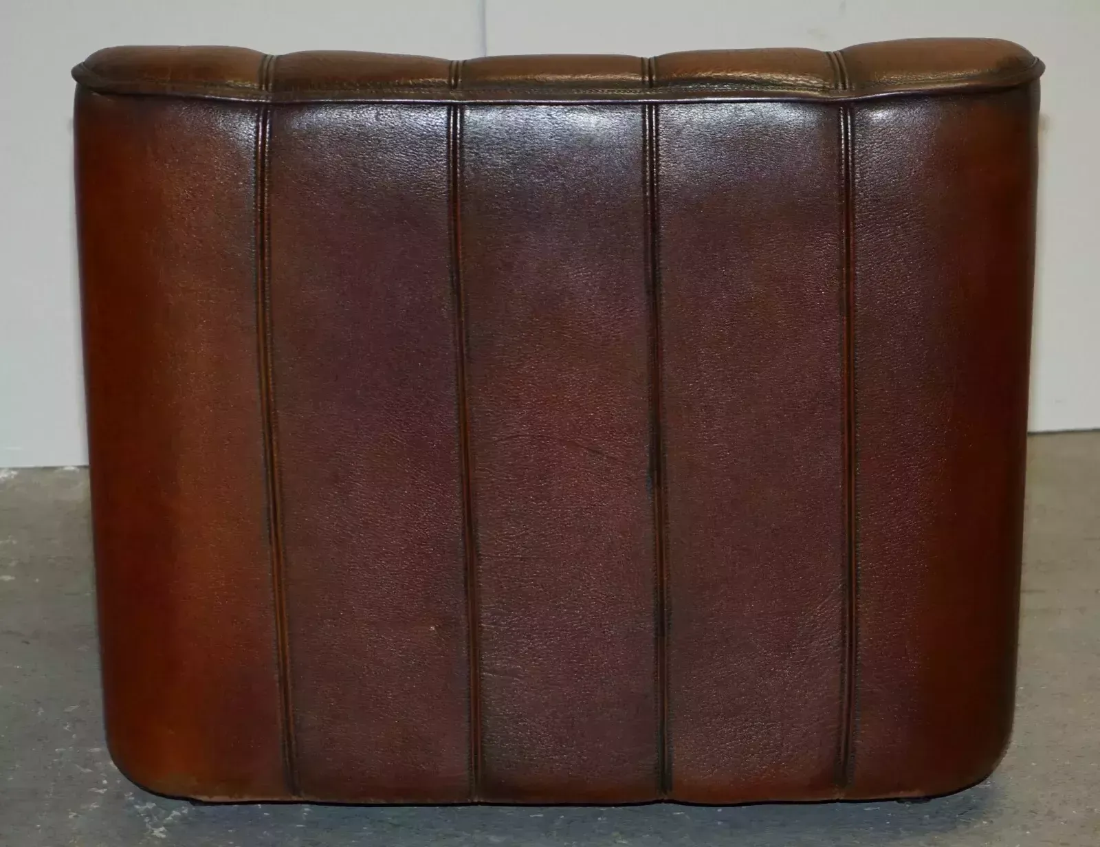 photo vintage Cir 1960's De Sede Ds 44 Reclining Brown Buffalo Neck Leather Armchair & Ottoman