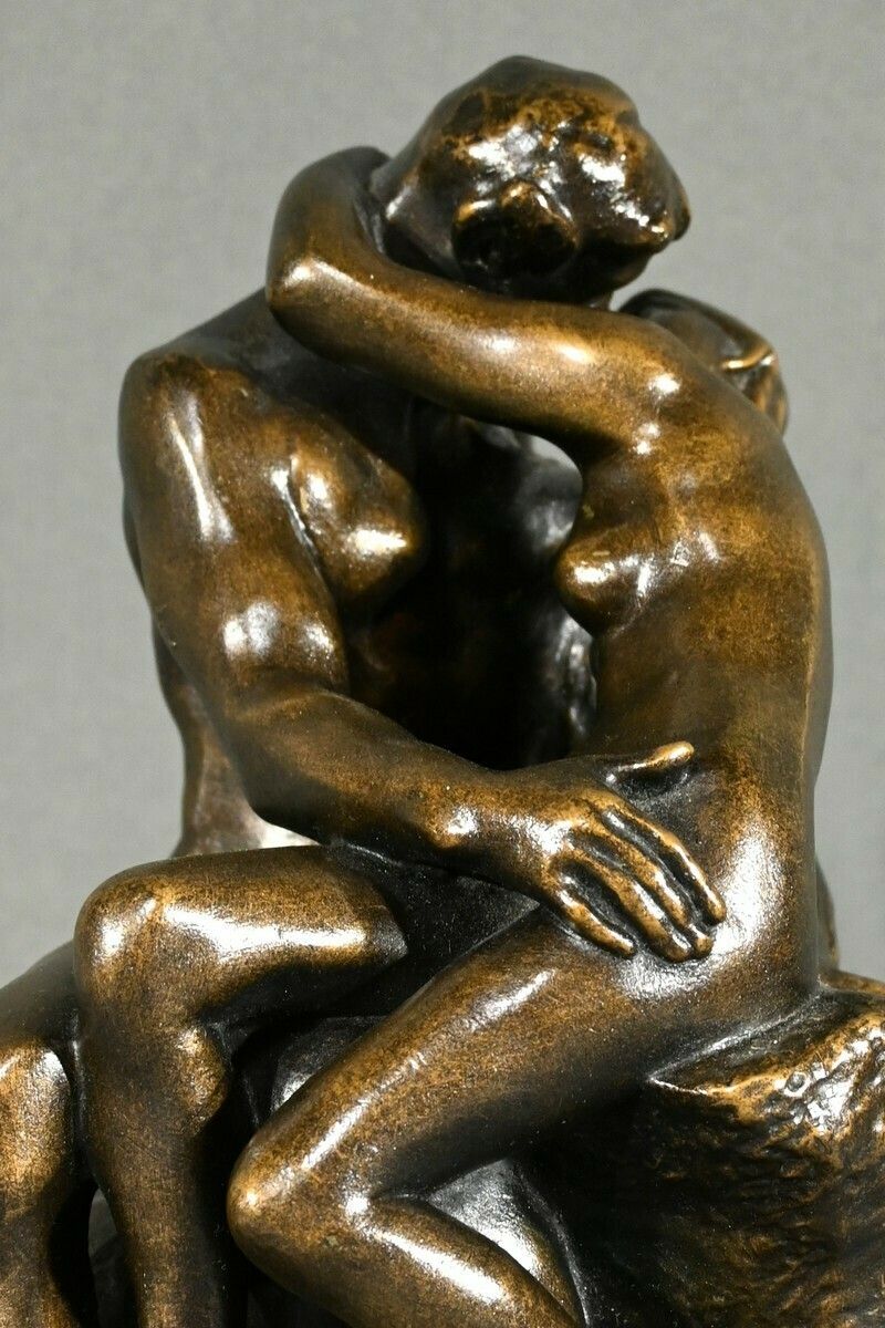 Resin Sculpture “The Kiss” After A. Rodin – 2nd Part 20th Century photo 500.0