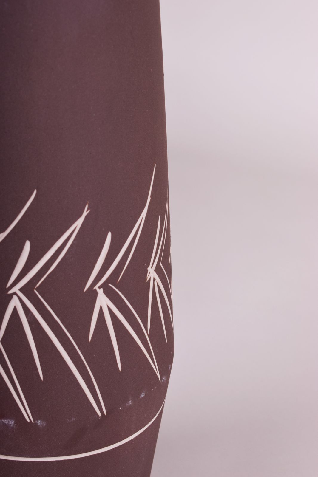 Ceramic Vase Made In Czechia, Original Condition, Mid Century. photo vinterior