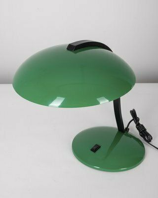 Vintage Table Lamp In Green Metal From Veneta Lumi photo furniture