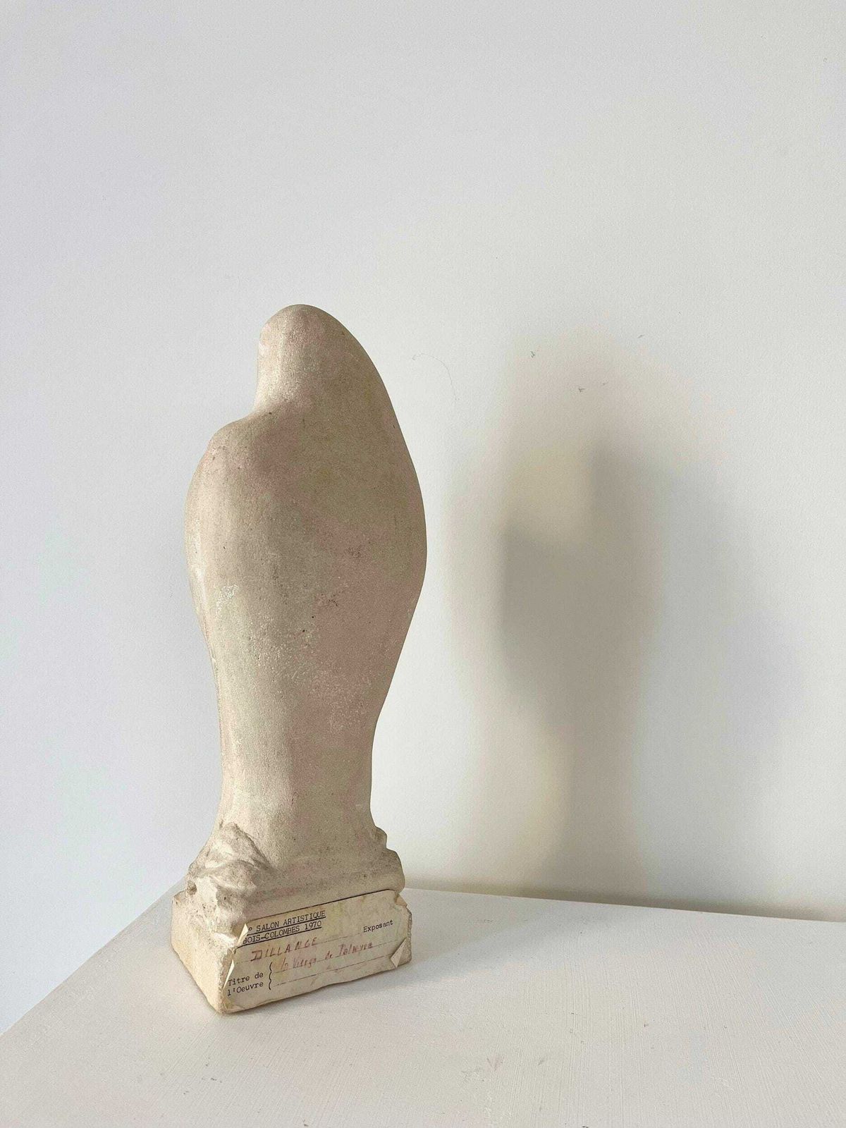 French Mid Century Abstract Carved Stone Sculpture Of Female Figure C. 1970s photo 1150.0