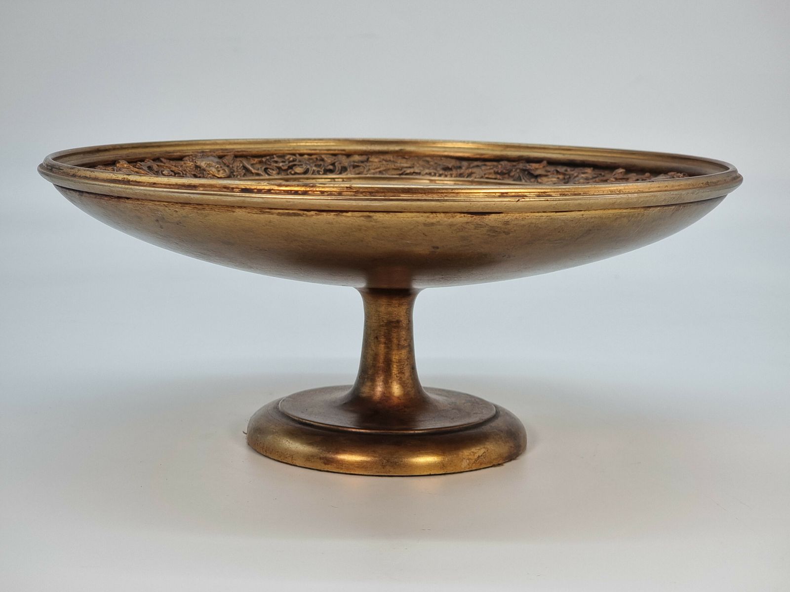 photo furniture An Aesthetic Movement Gilt Table Centre Piece Or Tazza, Highly Decorative.