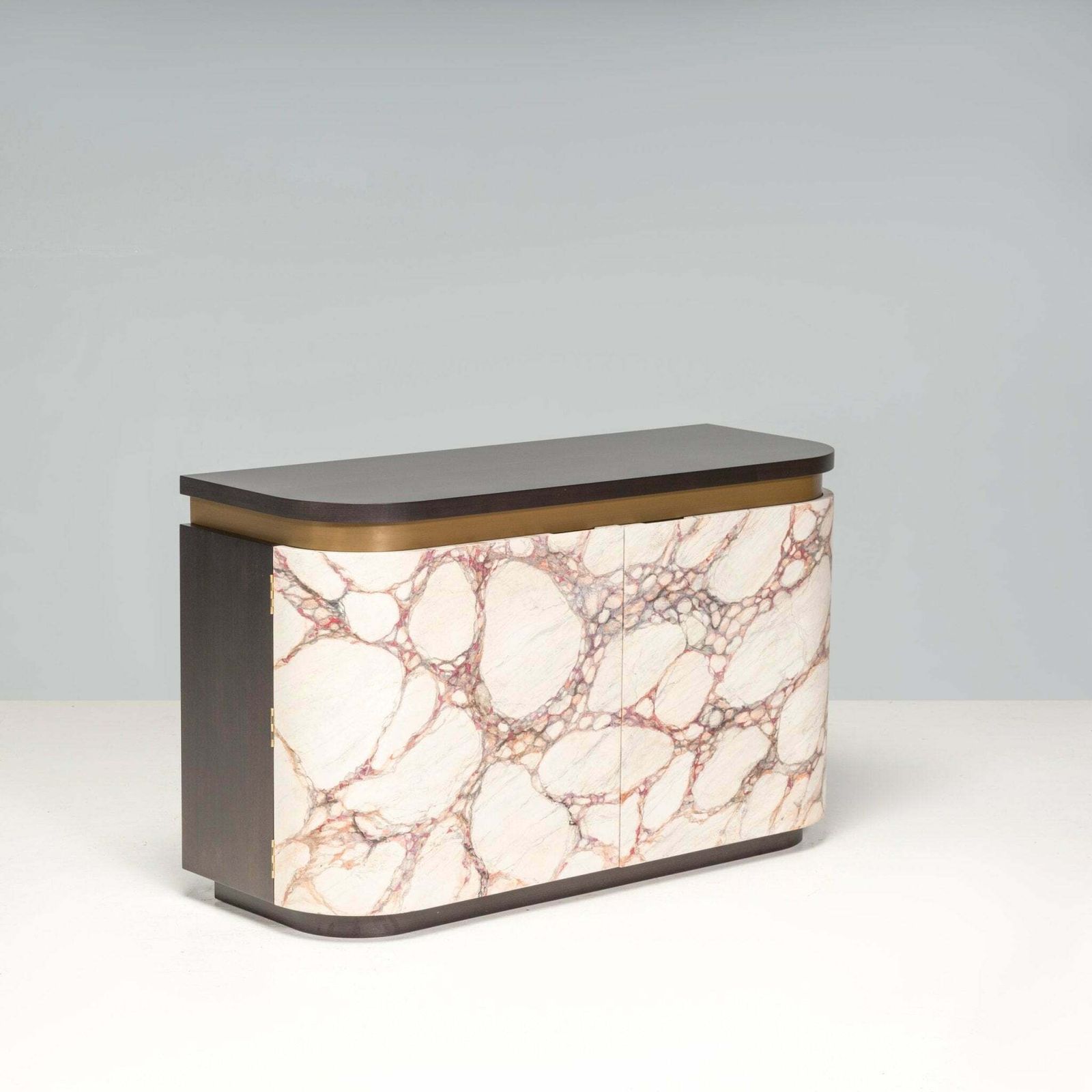 Bespoke Marble Effect Wood Sideboard photo furniture