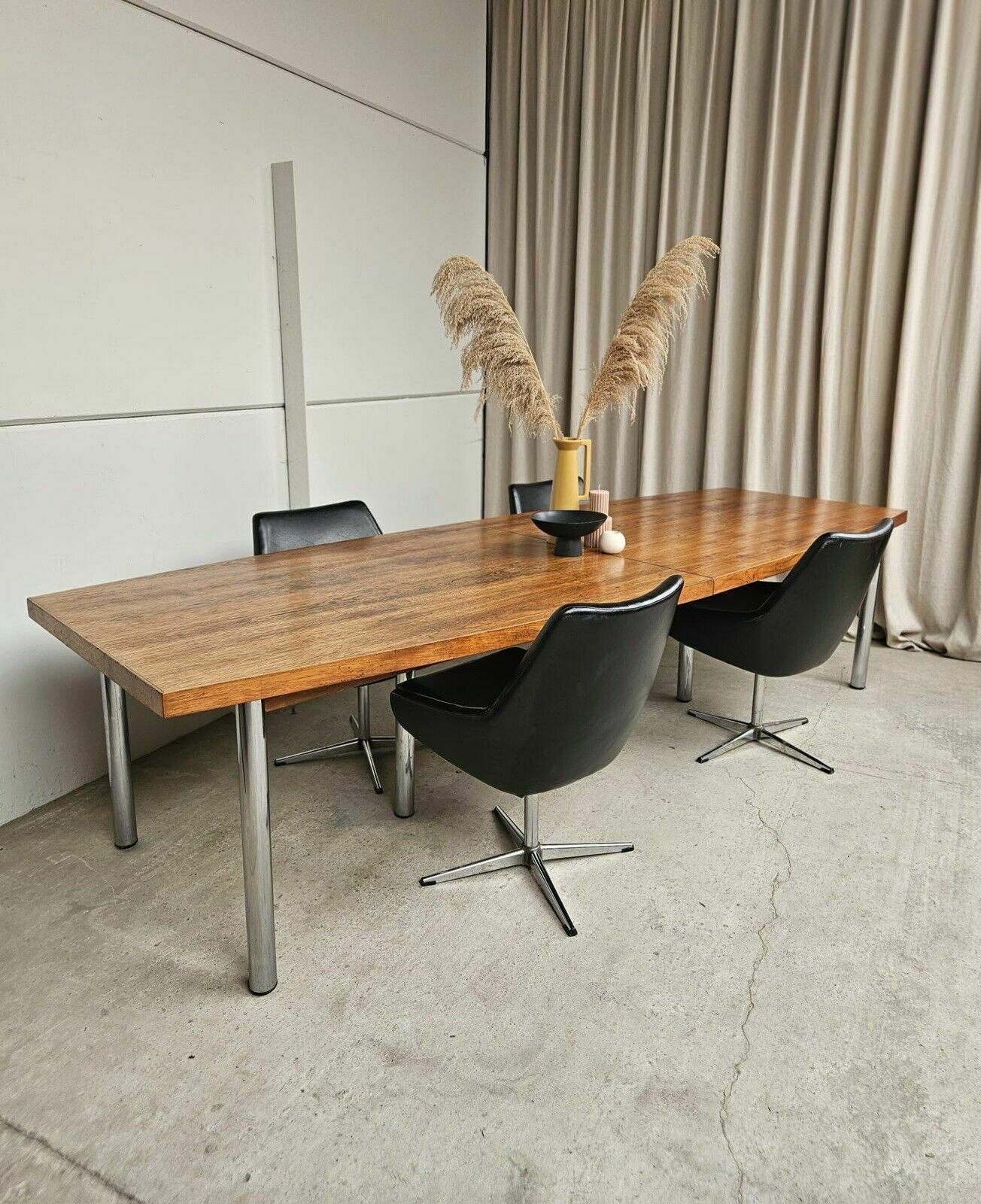 Vtg Mid Century 70s Conran Huge Large Boardroom Dining Table Danish Retro R558