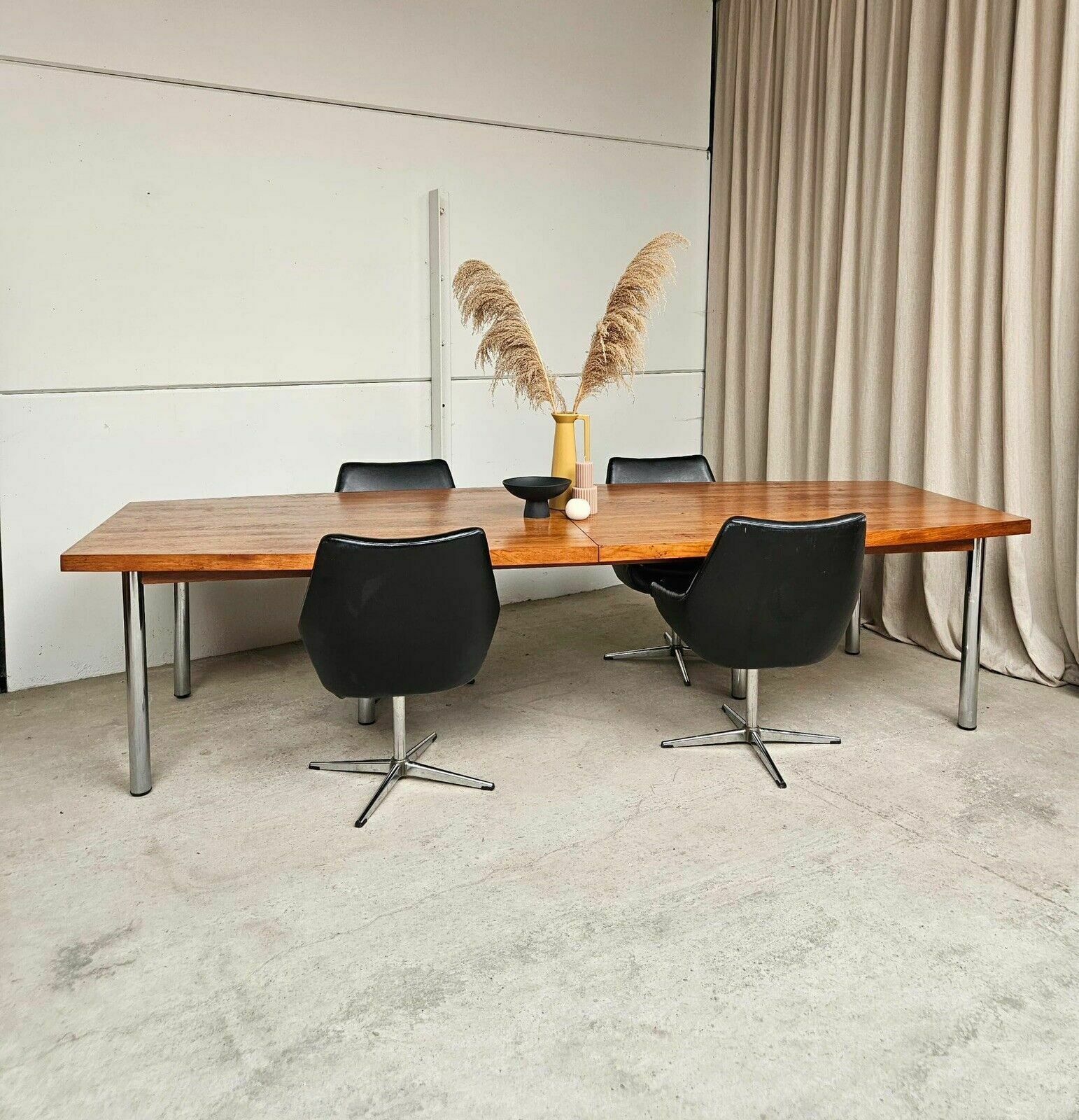 Vtg Mid Century 70s Conran Huge Large Boardroom Dining Table Danish Retro R558 photo furniture
